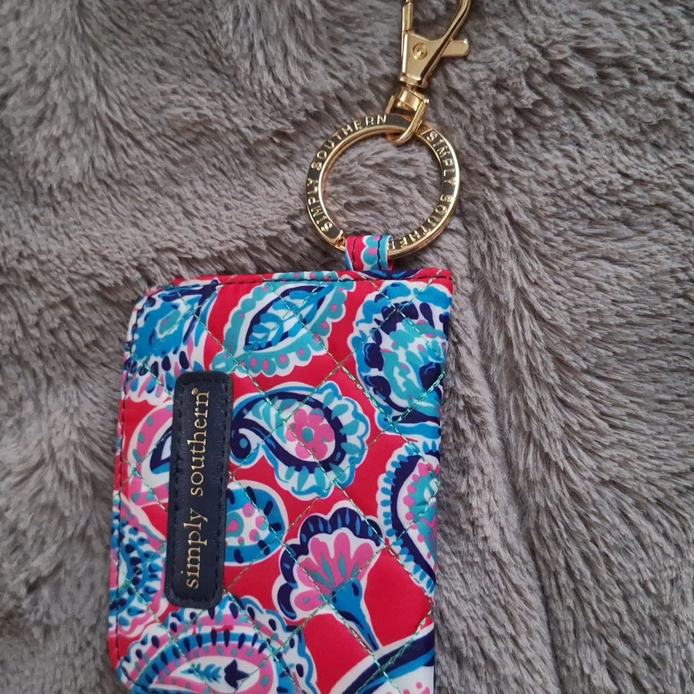 Simply Southern Pink and Blue Paisley Wallet